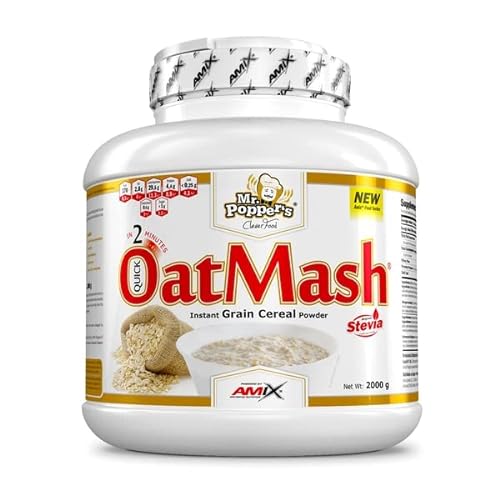 AMIX - Suplemento Alimenticio - OatMash en Formato de 2 kilos - Gran Aporte Nutritivo y Saciante - Mejora el Rendimiento Deportivo - Sabor a Natural