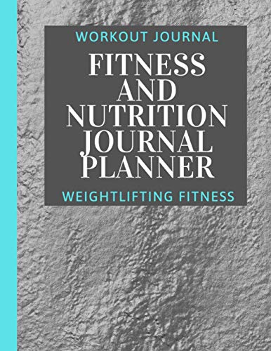 Fitness and Nutrition Journal Planner: Fitness Planner Workout Log Book/ Daily Fitness Journal, Supplement & vitamins Tracker journal, Cardio, Exercise Log Book 180 Blank Pages, Journal, 8.5x11 Inches