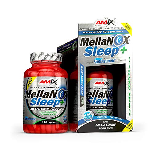 Amix MellaNOX Sleep Plus 120 Caps contiene melatonina, que contribuye a disminuir el tiempo necesario para conciliar el sueño.