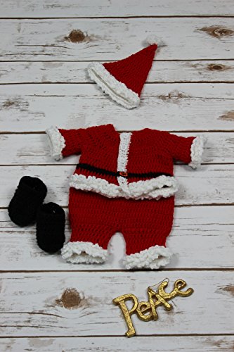 Crochet Pattern - CP269 - Santa Outfit To Fit Length of bear 10½