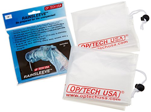 OP/TECH USA 9001132 Rainsleeve - Original, 2-Pack (Clear)