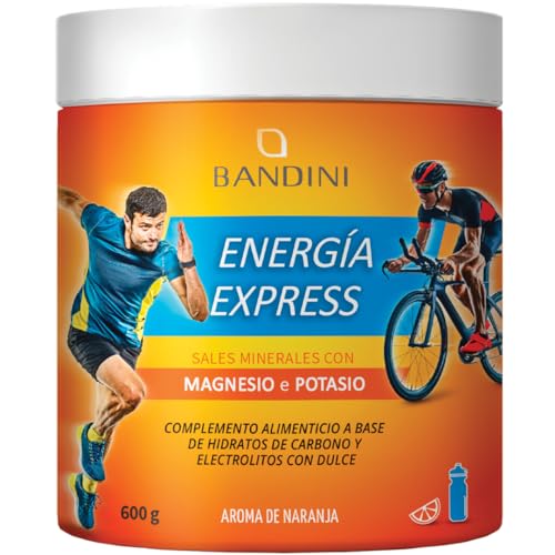 Bandini® ENERGIA EXPRESS 600gr | Potencia la Energía con Minerales, Potasio y Magnesio | Carbohidratos y electrolitos | Deporte, Gimnasio y Entrenamiento | Complemento Alimenticio 100% Vegano
