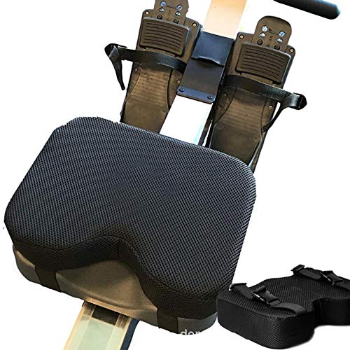 ERZU asiento para máquina remo Concept 2, agarre y duradero espuma viscoelástica con correas para una bicicleta estacionaria acostada para ejercicio