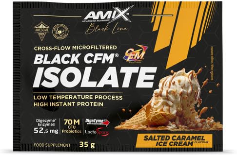 Amix Black Line Cfm Isolate 1 Sobre X 35 Gr Sabor Caramelo Salado