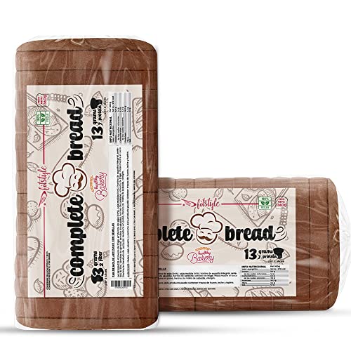 (x2 PACK) Pan Proteico 360g Complete Bread | +30% de proteínas | Pan keto para dietas bajas en hidrato [Puede congelarse]