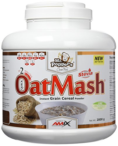 AMIX - Suplemento Alimenticio - OatMash en Formato de 2 kilos - Gran Aporte Nutritivo y Saciante - Mejora el Rendimiento Deportivo - Sabor a Lima-Yogur