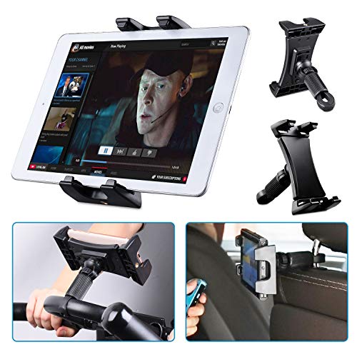 Tendak Soporte de Bicicleta estática para Tablet, portátil Reposacabezas Caminadora Ejercicio Gimnasio Manillar Micrófono Soporte 360° Ajustable para iPad Pro, iPad Mini 4.7-12.9