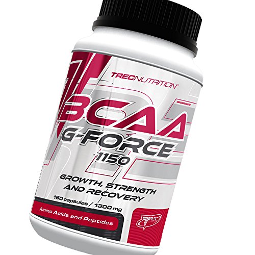 BCAA G-Force - Crecimiento último, Fuerza y Recuperación Fórmula - BCAA Innovador y L-glutamina Matriz - TREC Nutrition (90caps / 180caps / 360caps) (90)