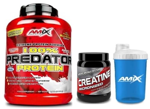 AMIX NUTRITION Predator Protein - 2 Kg Chocolate + Creatine 200 gramos + Mezclador