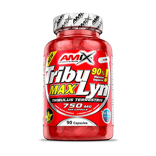 AMIX - Proteínas para Aumentar Masa Muscular - Tribulyn 90% en Formato de 90 Cápsulas - Ayuda a Incrementar la Fuerza y la Masa Muscular - Mejora la Libido