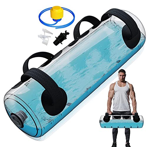 MuscleForge® Aquabag Saco de Arena con Bomba de Aire, Aqua Power Bag 20 kg - Bolsa de Agua para Entrenamiento de Fitness, estabilitad