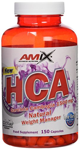 AMIX - Suplemento Alimenticio HCA en 150 Cápsulas - Ayuda a Reducir la Grasa - Contiene Antioxidantes y Cambogia - Favorece el Aumento de Energía - Suplemento Deportivo